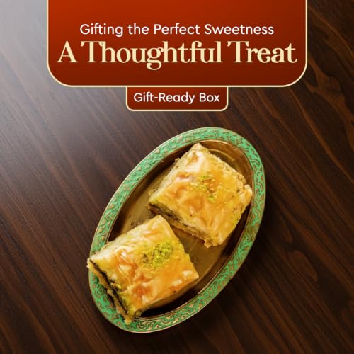 Image of ASHA SWEETS Baklava Assorted Sweets (Pack Of 10 X 100 Grams)| Made with Pure Ghee |Premium Perfect for Gifting and Snacking| Turkish Delight Made With Fresh Ingredients