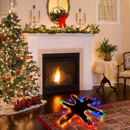 Tapete decorativo gato frito con luces LED miniatura 4