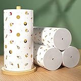 DAGEE Wet and Dry Disposable Paper Towels Thicken Household dishwashing Towels Clean Paper Towels 加大-加厚印花款【200片】