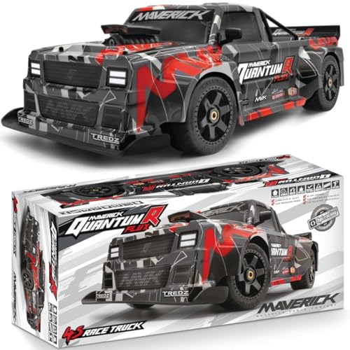 Maverick QuantumR Flux 4S Gris, Rouge Brushless 1:8 RC Voiture de Sport électrique 4 Roues motrices (4 W