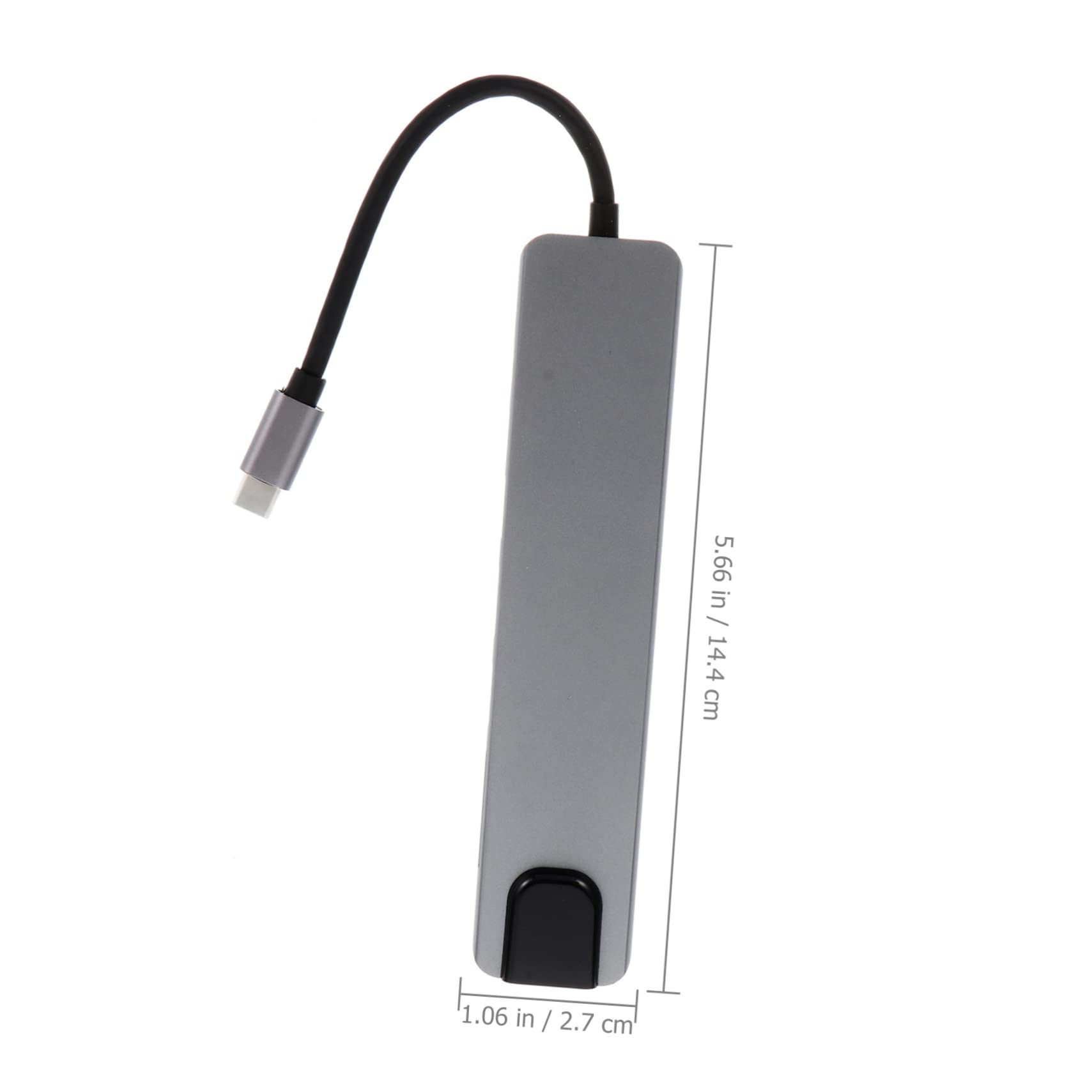 Hub USB Tipo C Adattatore Tipo C Jack Otto in Lega di Alluminio Porta Pd 87w e Uscita 4k 30hz, Docking Station per Computer e Smartphone