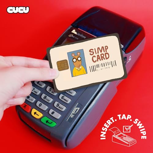Simp Credit Card Skin Debit Card Stickers for Key, Debit, Credit, Bank Card 4PCS Card Skin for Adults, 001131a4