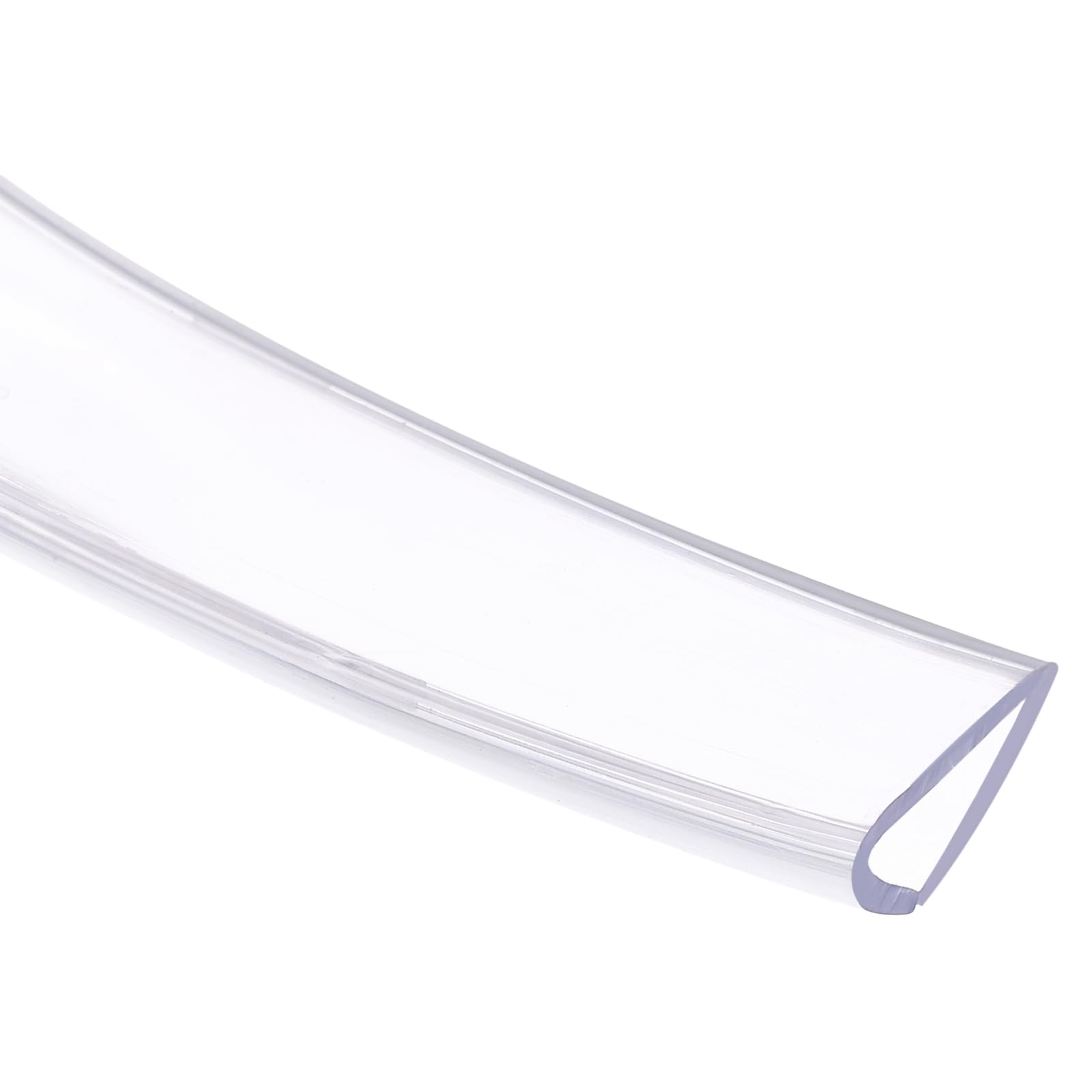 sourcing map Clear Edge Trim, 9.8Ft Silicone U Channel Edge Protector, Edges Guards Fits 25/32"-13/16" for Car Doors Sheet Metal Parts (1" W x 9/16" H)