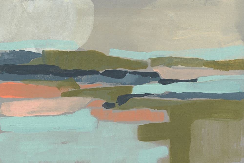 Pastelowy samolot II plakat wydruk - Jennifer Goldberger (24 x 18)