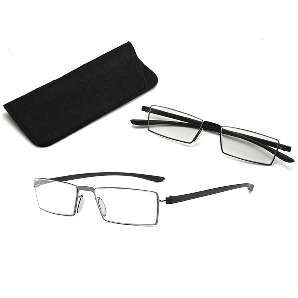 Gafas de Lectura Superleggero per Uomo E Donna,Anti Affaticamento y Anti Luce Blu,4 Pacco Lectores de Computadora/Gaming con Cerniere Molla de Acciaio Inossidabile(1.5X)