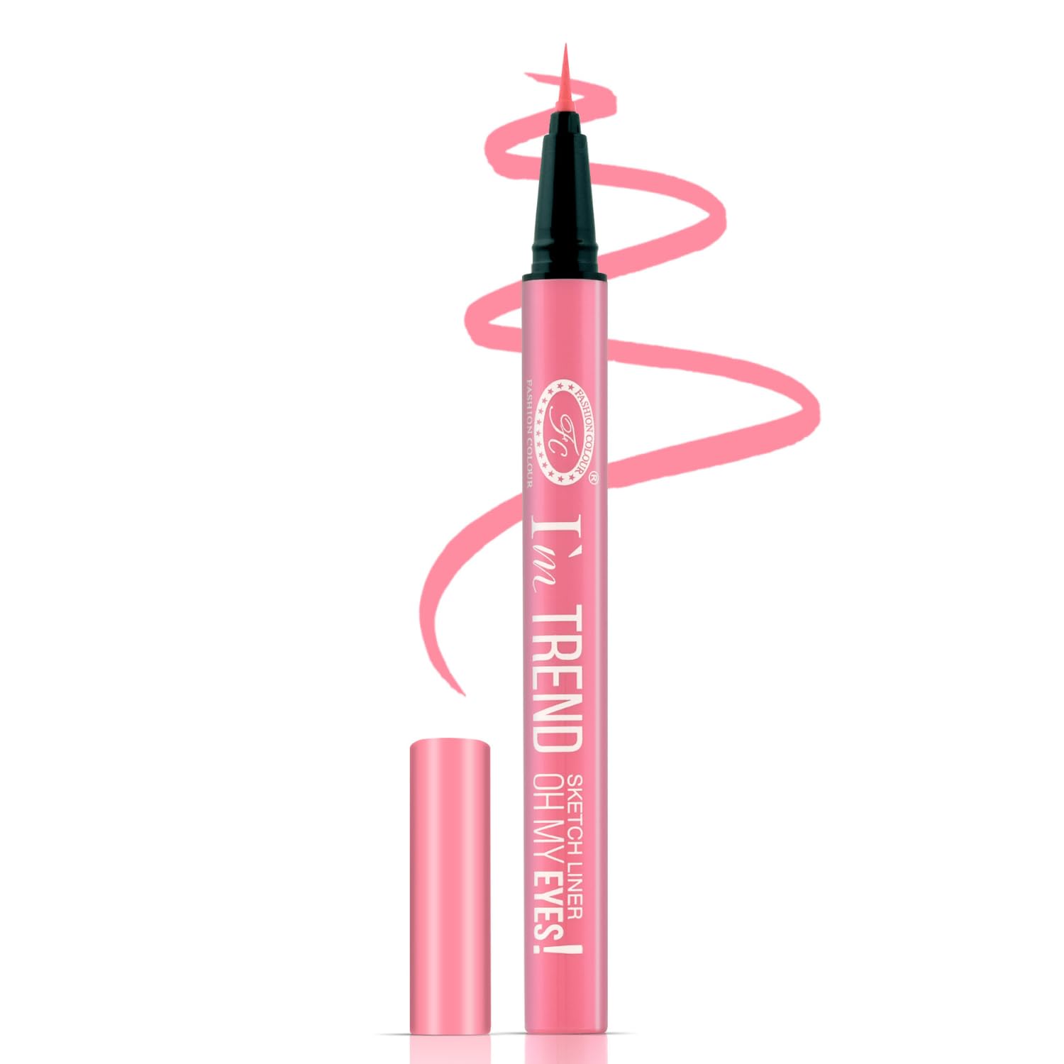 Fashion Colour I'm TREND SKETCH LINER ~ Oh My Eyes |Quick-Dry | Long Lasting | Smudge-Proof | Day to Night | Available in 5 Trendy Colors | (01 SAKURA PINK, 0.7ML)-image-28