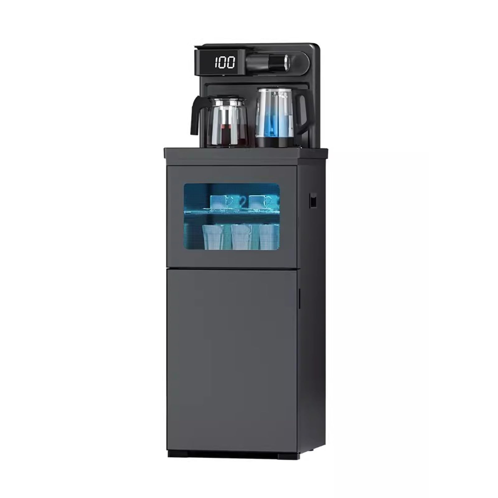 Distributore di Acqua bollente Intelligente Completamente Automatico di Fascia Alta for Uso Domestico della Macchina for la Barra del tè Dispenser di tè a Secchio Montato sul Fondo (Color : Warm)