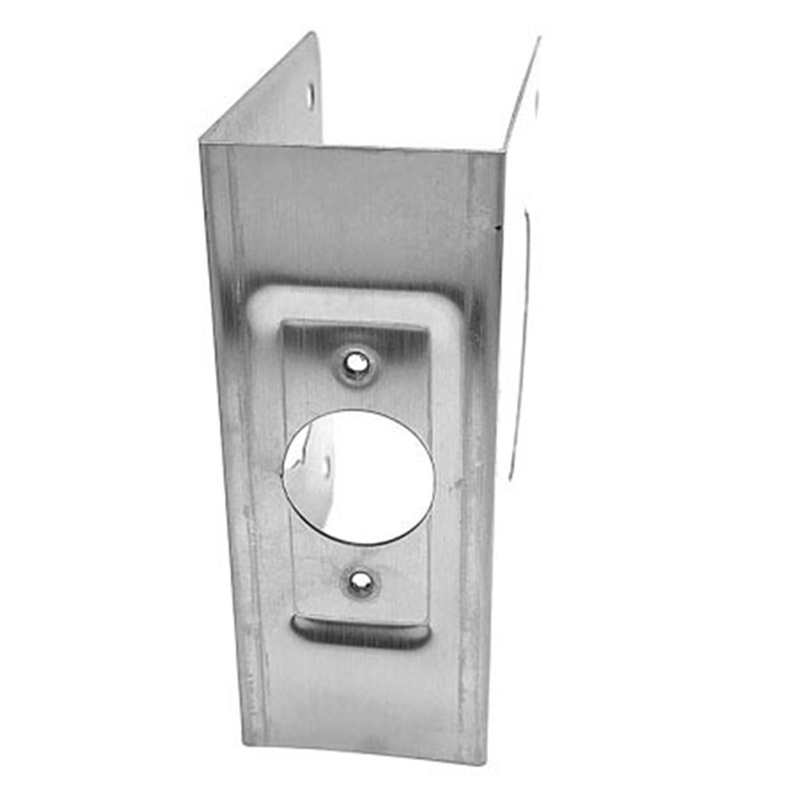 Portable Home Security Door Reinforcement Plate 2 3 / 8Inch Backsets Sturdy Stainless Steel Materials for Extra Door Frame Reinforcement