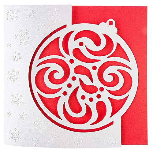 10 Cartes De Vœux De Noël + Enveloppes A6 - Thème Espace Boules, Neufes