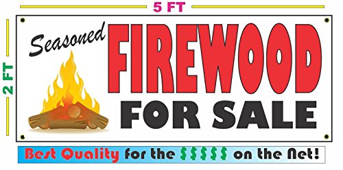 Seasoned Firewood for Sale 2x5 Banner Sign