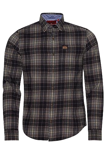 Superdry Shirt L/S Cotton Lumberjack Shirt Drayton Check Black S