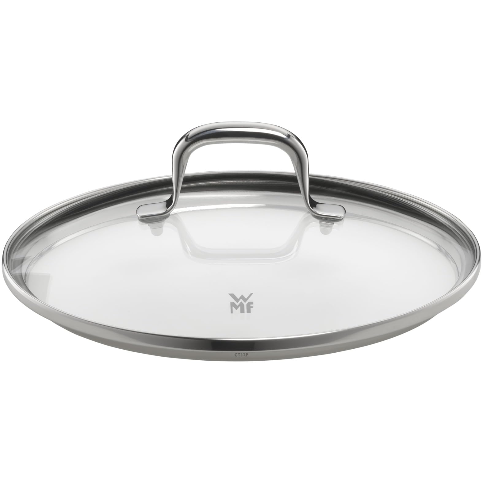 WMF Fusiontec Essential Petite marmite en céramique high-tech résistante aux rayures, non revêtue, avec couvercle en verre, 16 cm, 2 l, grise, fabriquée en Allemagne