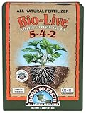 Down To Earth All Natural Fertilizers Organic Bio-Live Starter & Transplant Mix with Mycorrhizal Fungi and Benefical Microbes for Plant Food 5-4-2, 4 lb