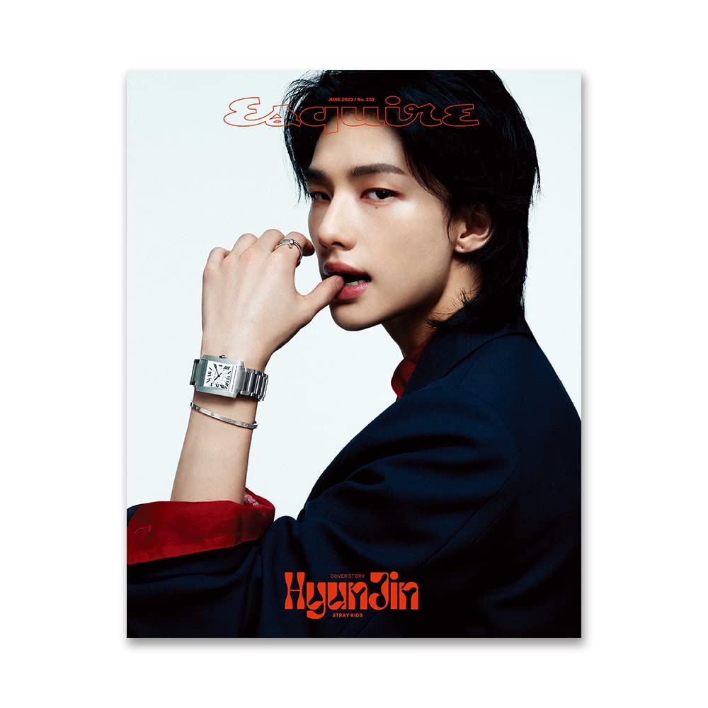 Housse pour magazine Stray Kids Hyunjin Esquire pochette protection album Kpop E Ver