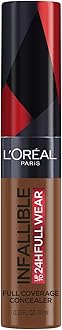 L'Oreal Paris Makeup Infallible Full Wear Waterproof Matte Concealer, Full Coverage, Espresso, 0.33 fl. oz.