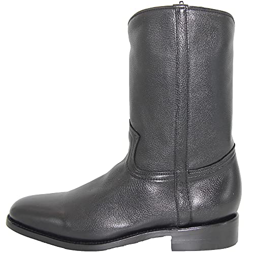 The Western Shops Men’s Genuine Leather Round Toe Roper Western Boot4