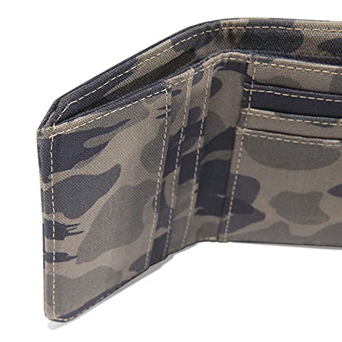 Carhartt Men's Standard Trifold, Durable Wallets, Available In Leather And Canvas Styles, Nylon Duck (Blind Duck Camo), One Size #TOP4