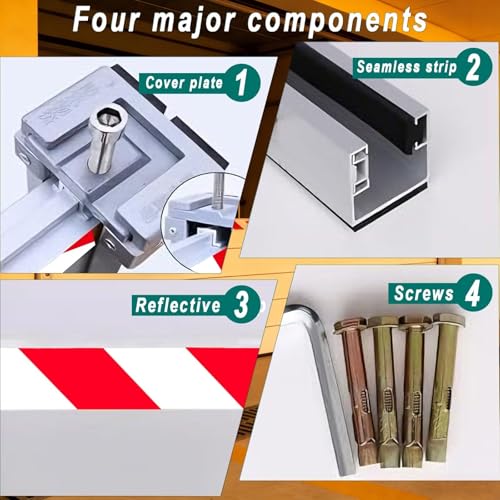 Barrera contra inundaciones reutilizable de aluminio resistente 3
