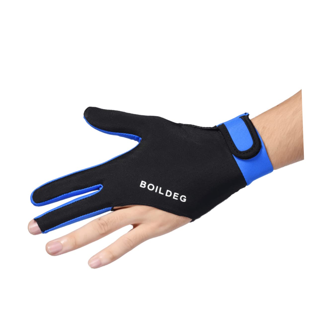 NAMOARLY Pool Accessories Men's Billiard Glove 3 Fingers Left Hand Non-Slip Silicone Size l