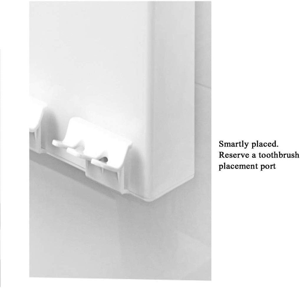 Toothbrush Holder Anti-dust with 3 Cups Easily Wall Mounted Electric Storage Set