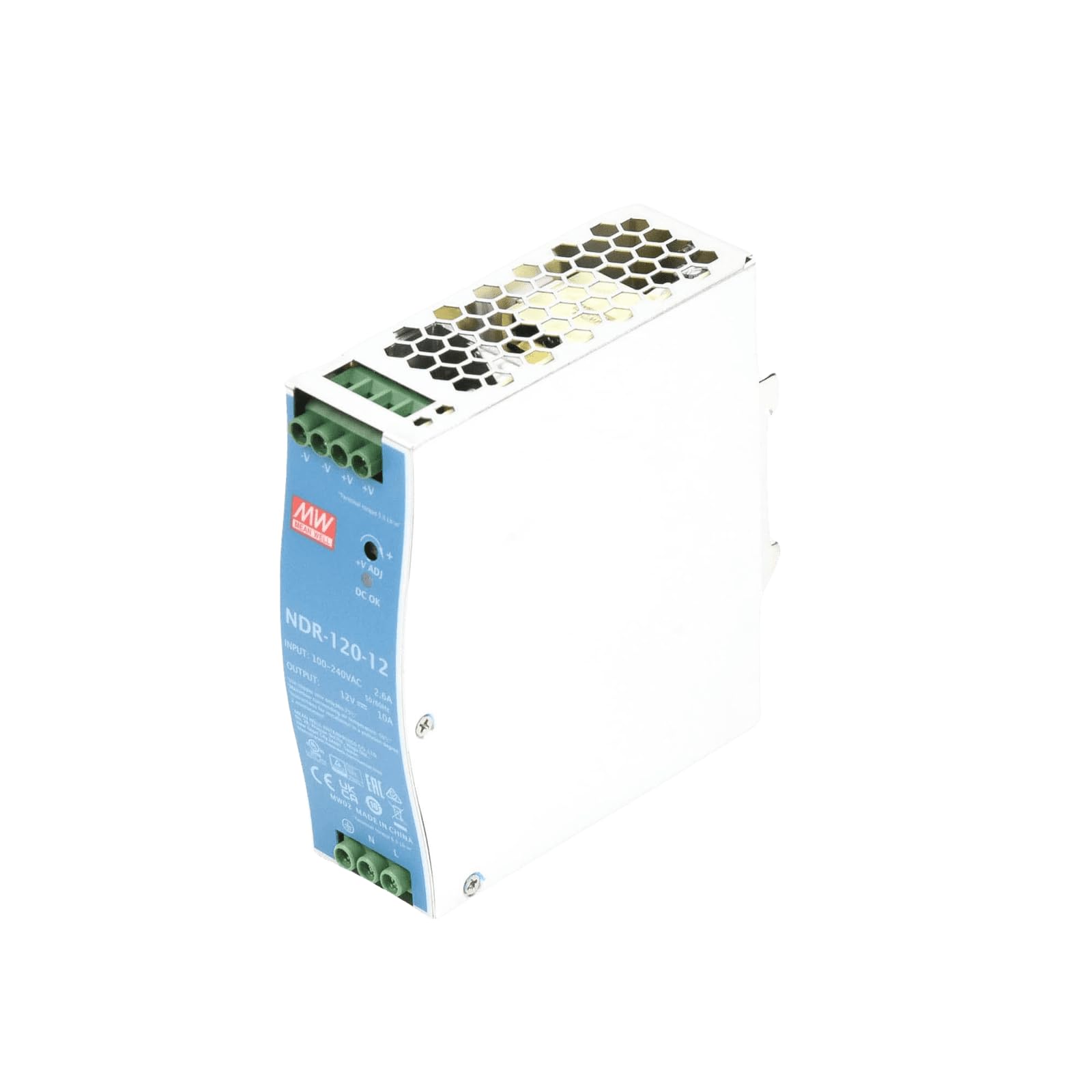 MeanWell NDR-120-12 120W 12V 10A Alimentation Din Rail DIN-RAIL