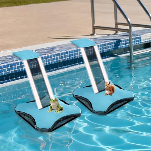 2Pcs Pool Frog Savers 900D Heavy Duty Animal Critter Escape Ramp for Swimming Pool Frog Ramp Ladder Floating Pad for Rescues Wildlife, Squirrel, Toads, Small Animal, Pool Maintenance Accessories