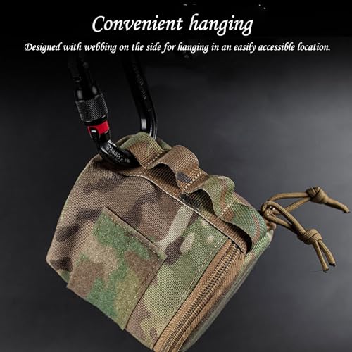Generic TACTICAL TOILET PAPER HOLDER Backpacking Toilet Paperadmin Pouch Camping Roll Paper Bag Waterproof Portable Toilet Paper Roll Bag Survival Toilet Paper thumb #2