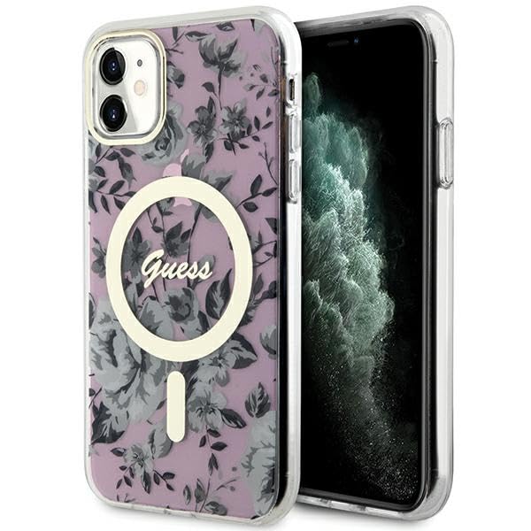 Guess GUHMN61HCFWSP Coque Rigide pour iPhone 11 / XR 6,1" Rose