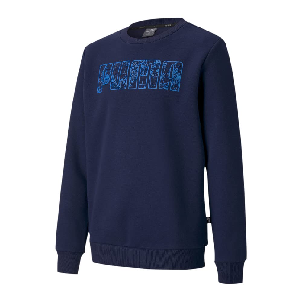 Puma Sweat Garçon KA Crew pull molletonné avec logo poitrine