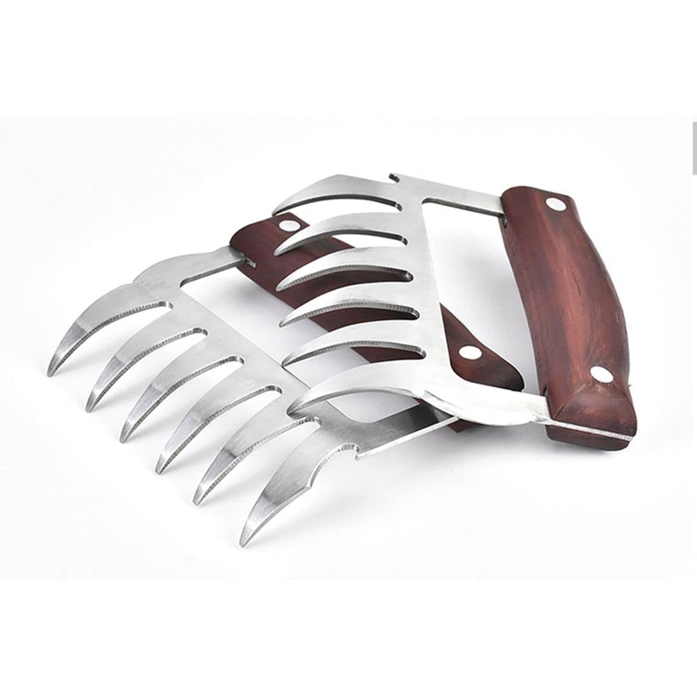 Andy's Orchids 2 Pcs BBQ Meat Shredder Claws, Bear Claws, Meat Splitter, Stainless Steel Turkey Chicken Claws, Multifunctional Barbecue Tool