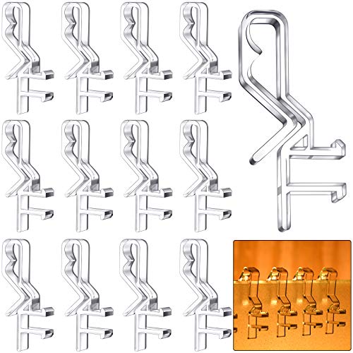 Clips de cenefa ocultos para persianas horizontales de plástico transparente de 1.85" 2