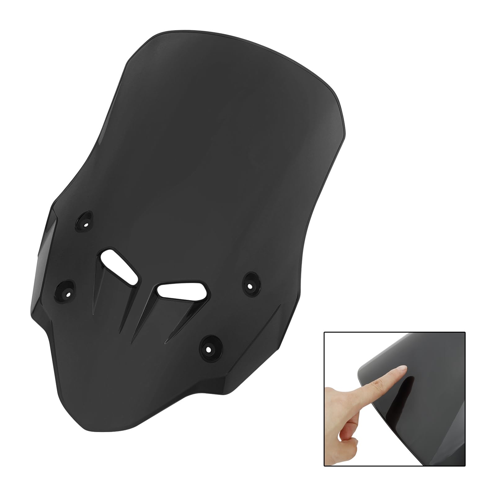 Parabrezza per moto Parabrezza in plastica Parabrezza passend für HONDA CB400X/CB500X 2019-2024 BLK#
