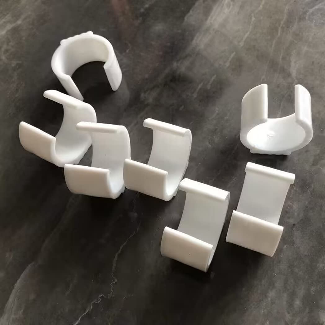 Soporte para silla de hamaca, clip de base redonda, 7 clips antifricción para silla de huevo colgante, silla de hamaca y soporte de estante, color blanco