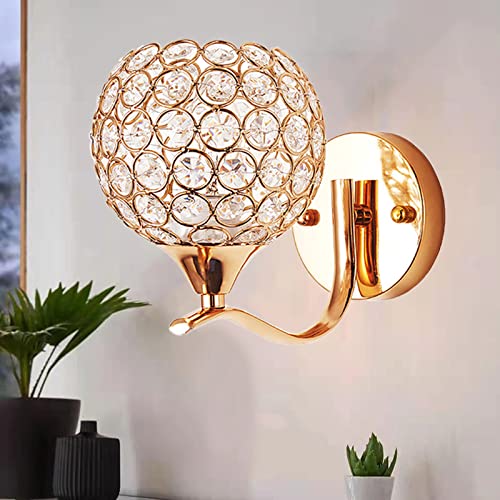 Lista de Lámparas de pared más recomendados. 49 Lámpara de Pared Interior Moderna KINGTLE Lluminación de Pared para Dormitorio, Hogar, Pasillo, Sala de estar, E27 Bombilla Necesita, Oro