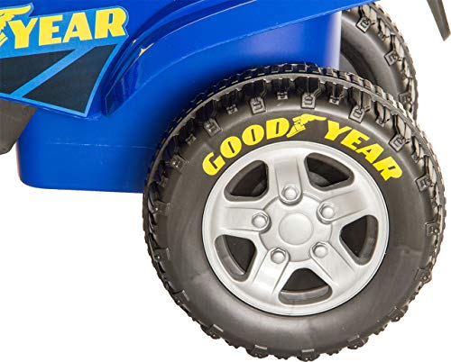 LEMODO Rutschauto blau in Quad-Optik | Rutscherfahrzeug für Kinder ab 18 Monate | Rutschfahrzeug mit Sound-Lenkrad | Kinderfahrzeug mit Kippschutz | Von Good Year Lizenziertes Kinderspielzeug (blau) – Bild 8