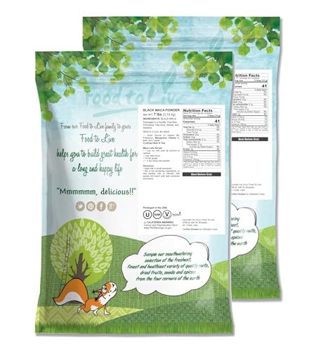 Image of Food to Live - Black Maca Powder, 14 Pounds - Finely Ground Raw Dried Root, Kosher, Vegan, Non-Gelatinized Powder, Bulk