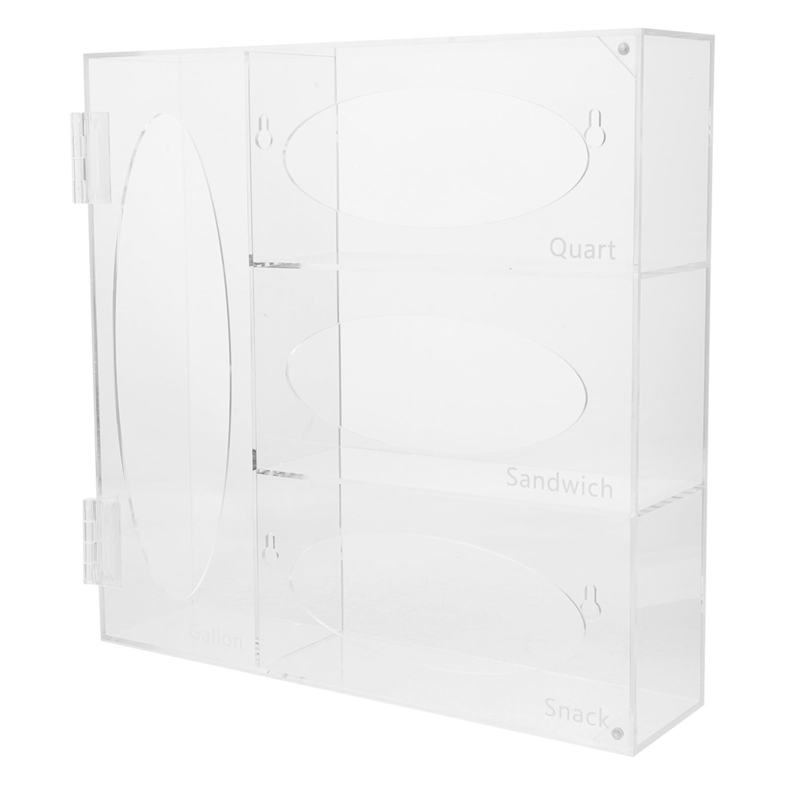 Alasum Dispenser da Parete Facile Visibilità in Acrilico Trasparente per Guanti Multifunzione Stile Minimalista per Laboratorio e Spazi Professionali