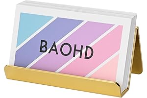 Gold Business Card Holder: Modern Elegance for Your Desk