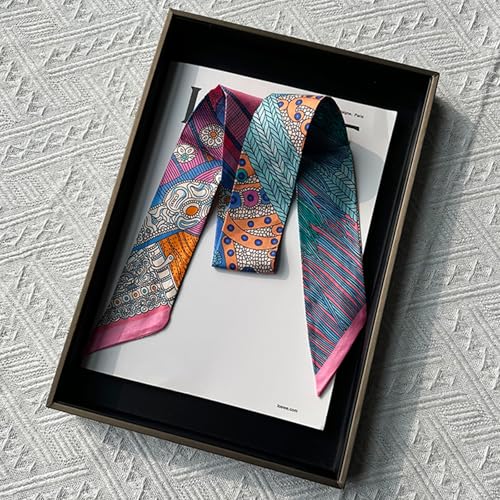 Image of Pure Mulberry Silk Scarf - Lightweight Neckerchief，Packed Handbag Band Hair Neck Scarves for Fashion Gifts