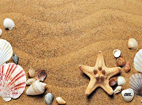 Rogue River Tactical Shells Coastal Shoreline Waves Sandy Beach Kitchen Glass Cutting Board Ocean Decorative Gift