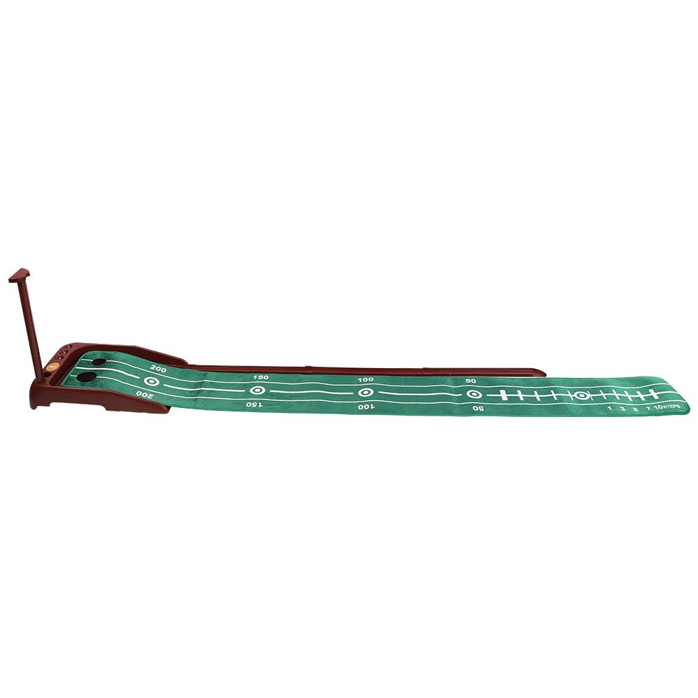 Juego de entrenador de putt de golf profesional para interiores, tapete de práctica plegable con césped de simulación para entrenamiento en el hogar y la oficina, accesorios