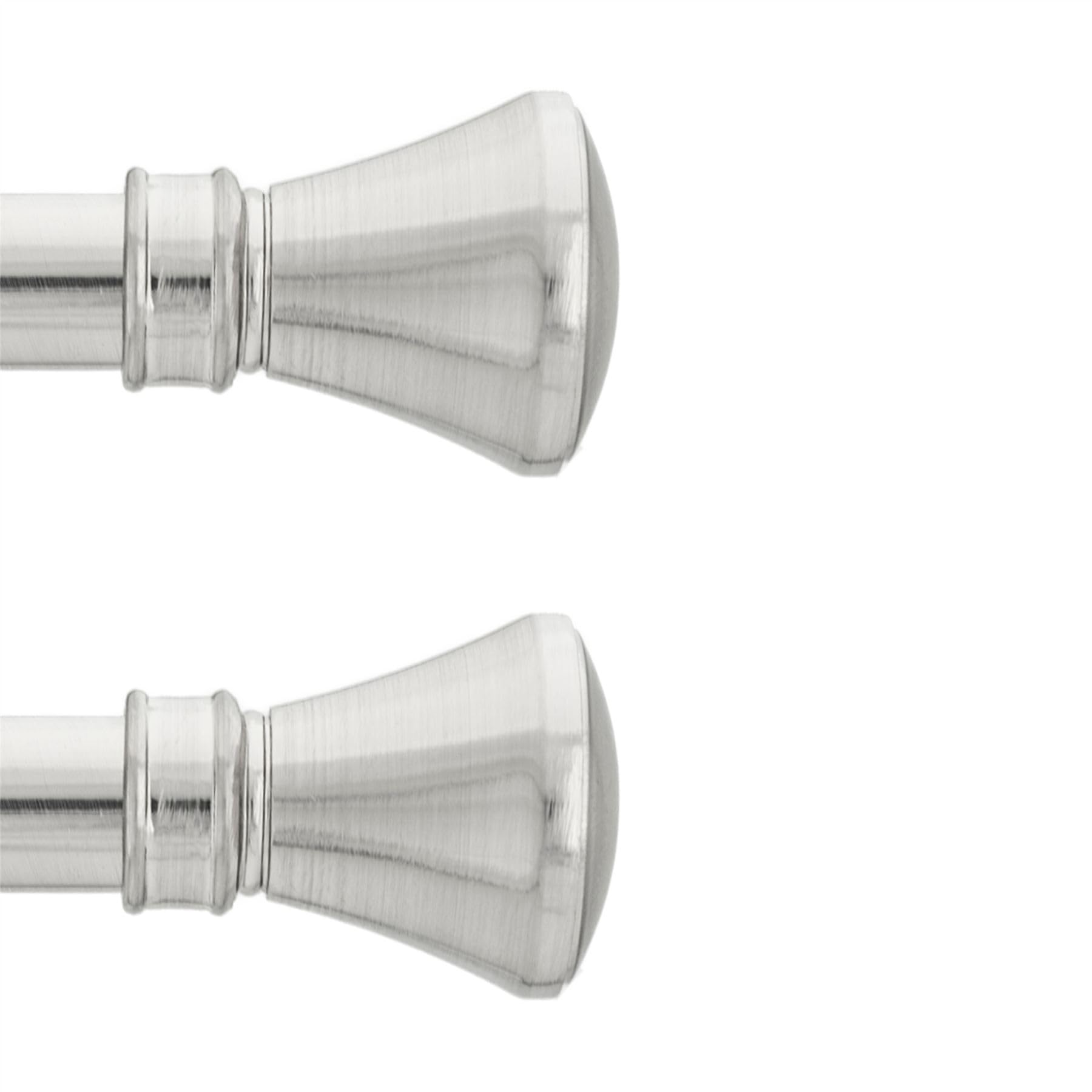 Ianpav Chrome Curtain Rod Pole Finials Liberty - 25 Mm - Durable Metal Construction - Pair