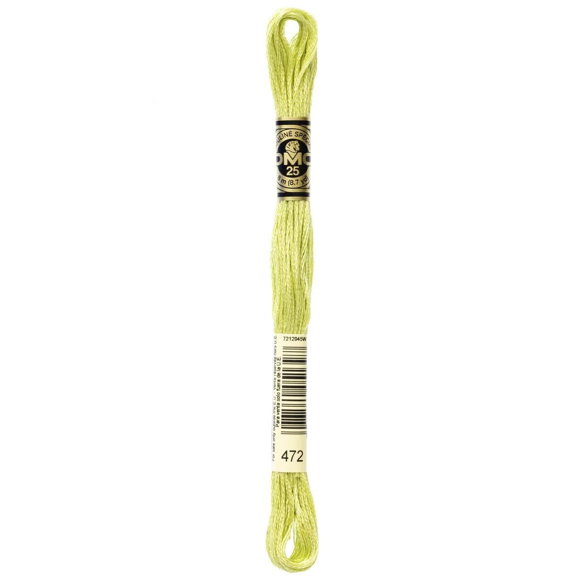 DMC Embroidery Floss Mouline Stranded Cotton Thread for Hand Embroidery and Sewing - Colour No: 472-12 x 8m Skeins