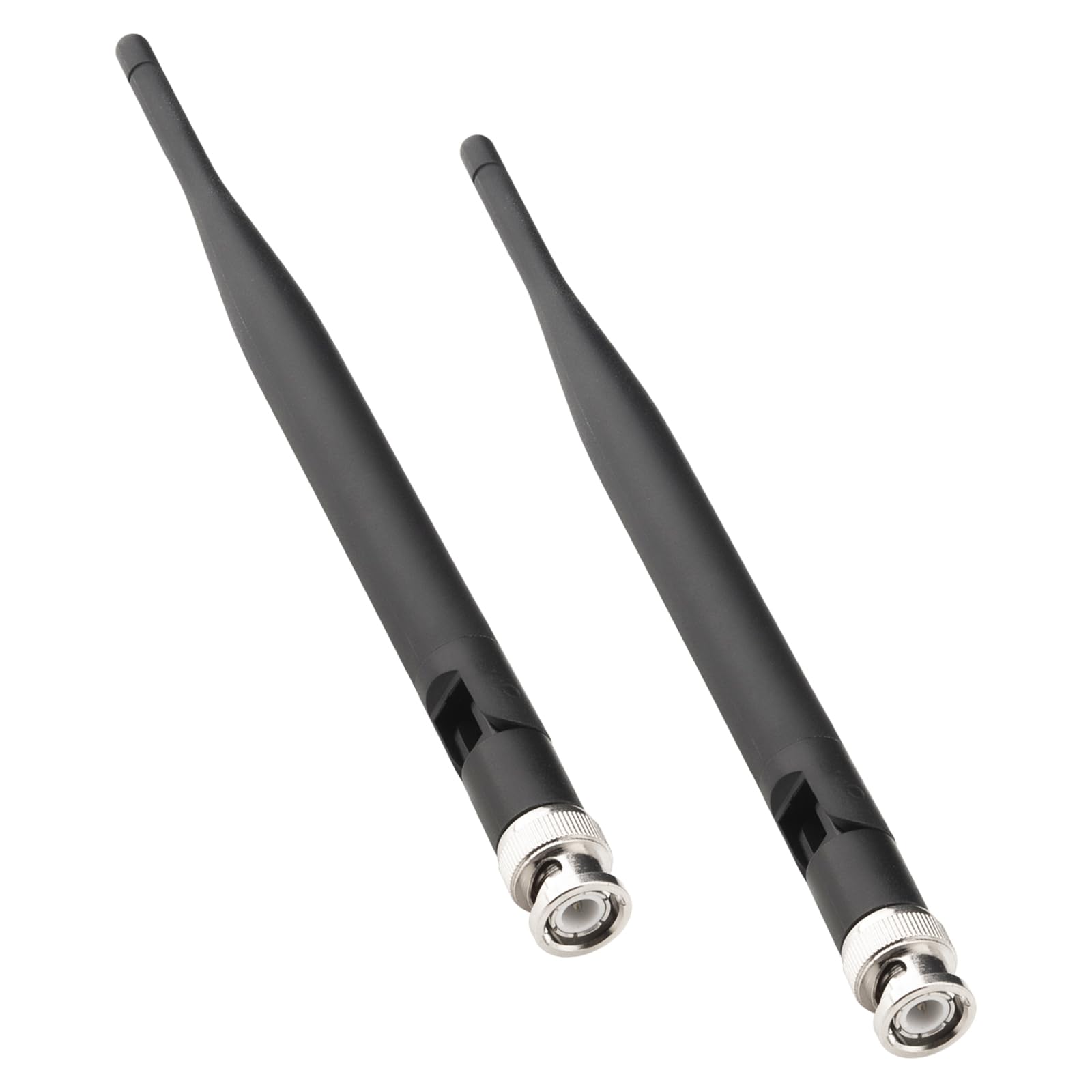 Microphone Receiver Antenna UHF 700-900 MHz 8" 6dBi BNC Male Radio Antenna for Uniden Police Scanner Wireless Microphone System Receiver UHF Ham Radio Handheld Amateur Receiver 2PCS
