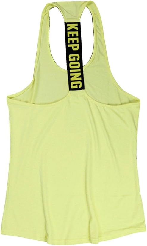 Shoppy Women's Keep Going Workout Sports Tank Top Shirt For Gym Yoga Running