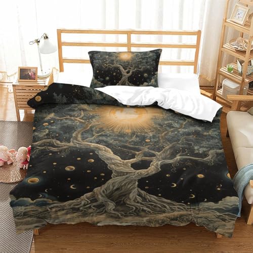 Housse de couette Arbre de Vie 3D en microfibre premium 2Pcs - 2