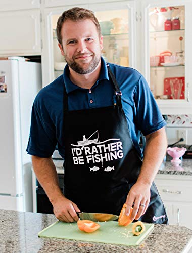Apronmen APRON-RATHER_FISHING I'D Rather Be Fishing Apron thumb #2
