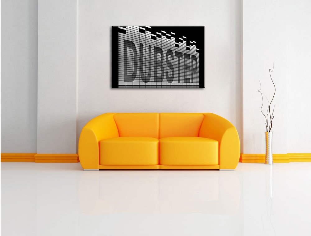 Pixxprint Dubstep, Electro Musica Stampa su Tela 120x80 cm Artistica murale
