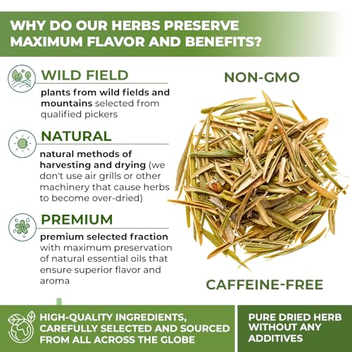 Image of 4 oz. Olive Leaf Tea Dried Olive Leaf Herbal Tea (Olea Europaea) - 113g Bags Herb Hojas De Olivo Secas