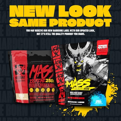 MUTANT Mass Extreme 2500 | High-Calorie Weight Gainer | Complex Carbs, BCAAs & Glutamine | Hardcore Muscle Mass Shake | 2720g | Cookies & Cream - Image 3